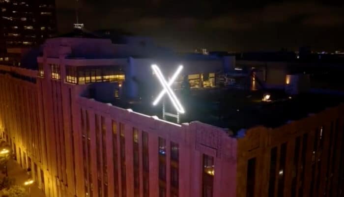 Twitter X-Schild Musk Cook Gespräch XPro Antitrust-Klage X Musk Brasilien X Verbot xAI übernimmt X